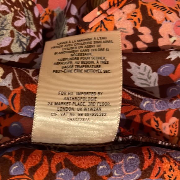 Maeve floral polyester top (Anthropologie) - Picture 7 of 7